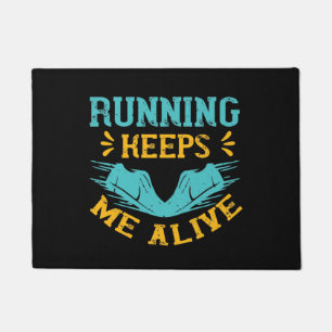 Running - Running keeps me alive Doormat