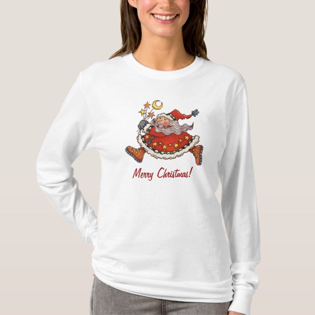 Running Santa T-Shirt (Front)
