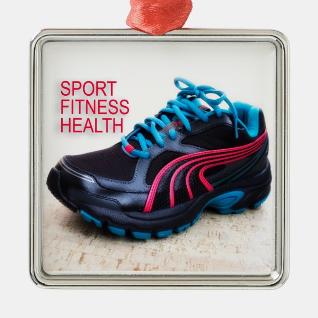 Running shoes metal tree decoration (Front)
