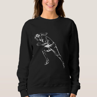 Running Silhoutte Sunset  Women Athelete Sports Lo Sweatshirt