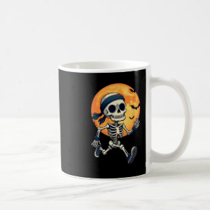 Running Skeleton Funny Halloween Costume Men Women Coffee Mug
