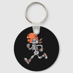 Running Skeleton Funny Halloween Costume Men Women Key Ring