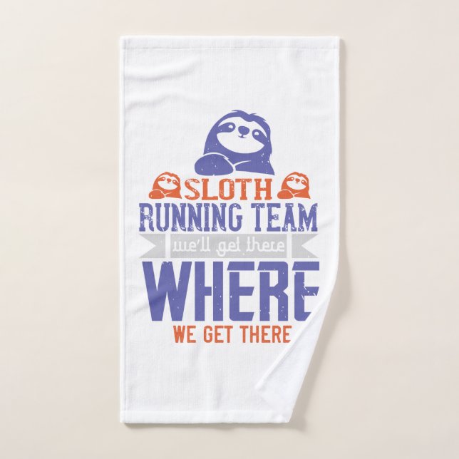 Running - Sloth Running Team Hand Towel (Hand Towel)