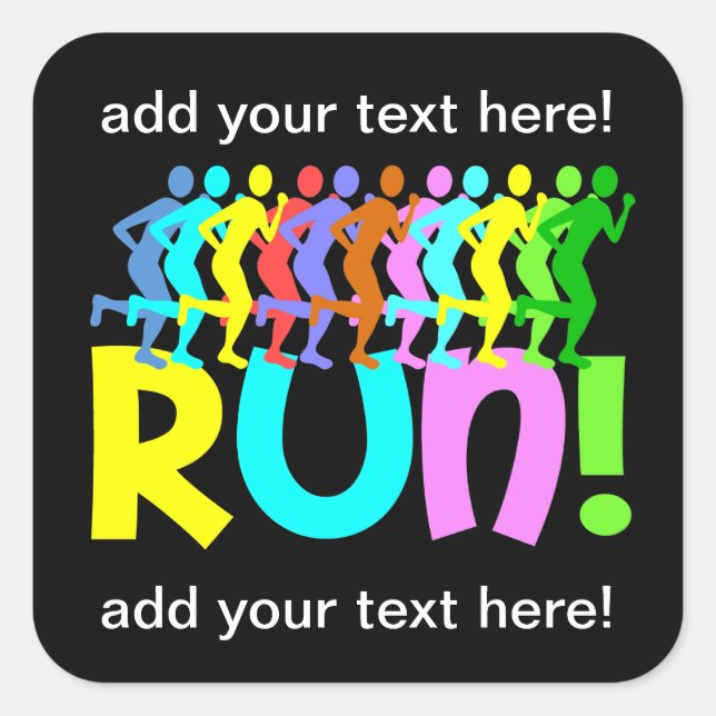running square sticker (Front)