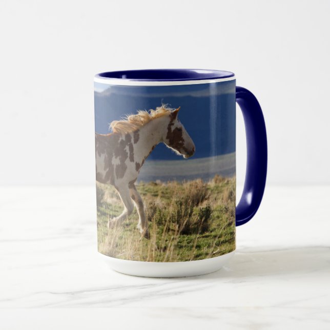 Running Stallion, Steens Mountains, Oregon Mug (Front Right)