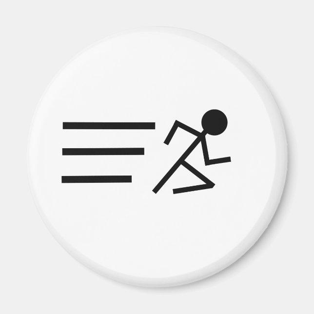 Running Stickman Magnet (Front)