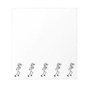 Running Stickman Track and Field Notepad