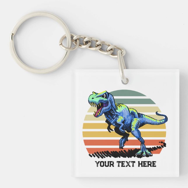 Running T-Rex Keychain (Front)