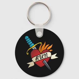 Running Tattoo Key Ring