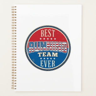 Running Team Patriotic Vintage Badge Design_1 Planner