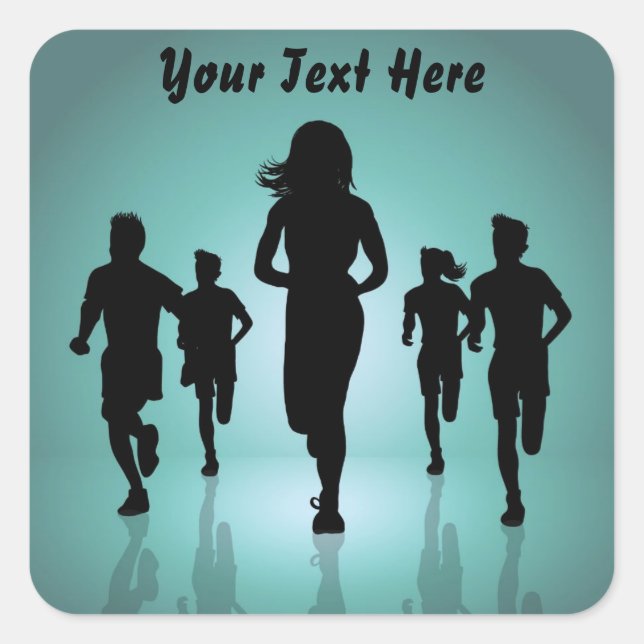 Running team stickers (Front)
