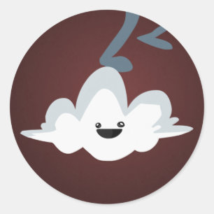 Running Through Clouds Stickers