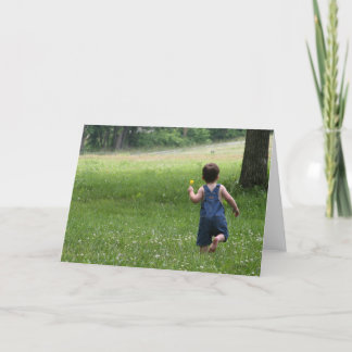 Running Through the Field Card