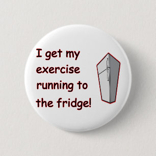 Running To The Fridge 6 Cm Round Badge