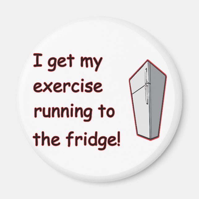 Running To The Fridge Magnet (Front)