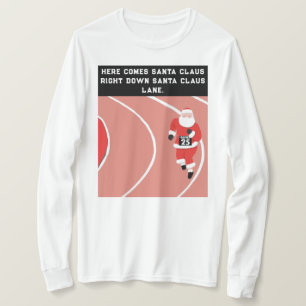 Running Track and Field Christmas T-Shirt