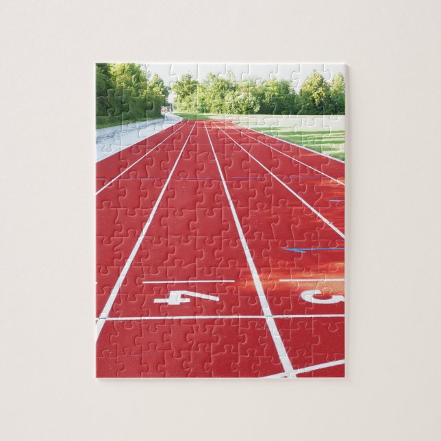 Running Track And Field Jigsaw Puzzle (Vertical)