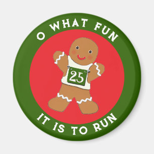 Running Track and Field Stocking Stuffer Button Magnet