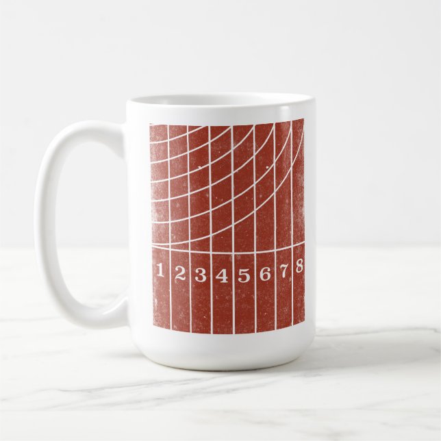 Running Track Sports Theme Coffee Mug (Left)