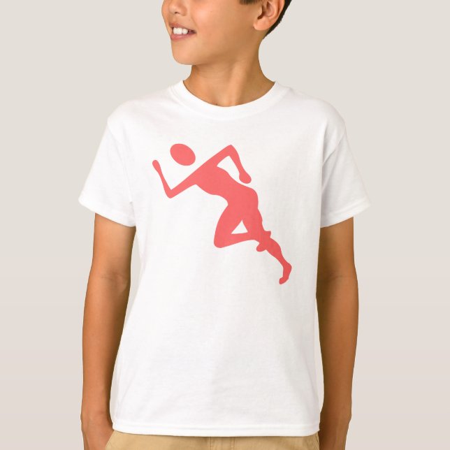 Running - Tropical Pink T-Shirt (Front)