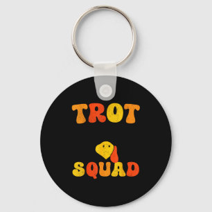 Running Turkey Sungles Trot Squad Thanksgiving _1 Key Ring