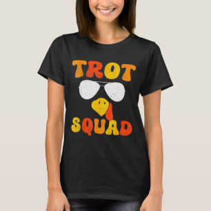 Running Turkey Sungles Trot Squad Thanksgiving T-Shirt