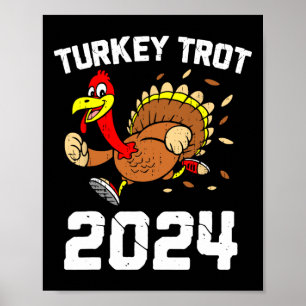 Running Turkey Trot Thanksgiving 2024 For Boys Gir Poster