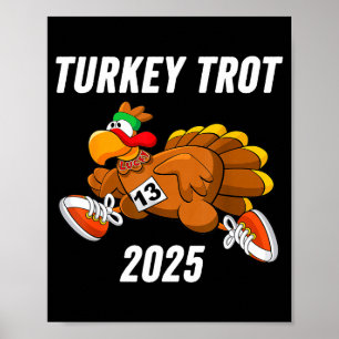 Running Turkey Trot Thanksgiving 2025 For Boys Gir Poster