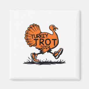 Running Turkey Trot Thanksgiving For Boys Girls Ki Magnet
