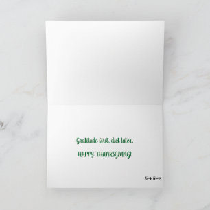 Running Turkey with Suitcase Holiday Card