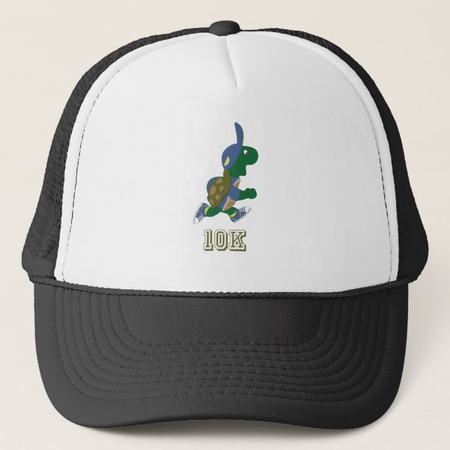 Running Turtle 10K - Blue Trucker Hat (Front)