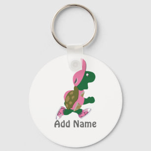 Running Turtle Personalise Key Ring