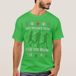Running Ugly Christmas  T-Shirt