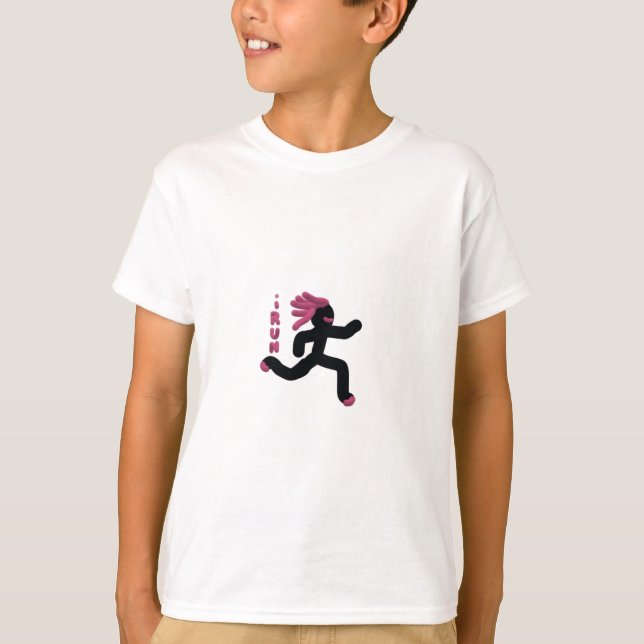 Running Warrior (purple) T-Shirt (Front)