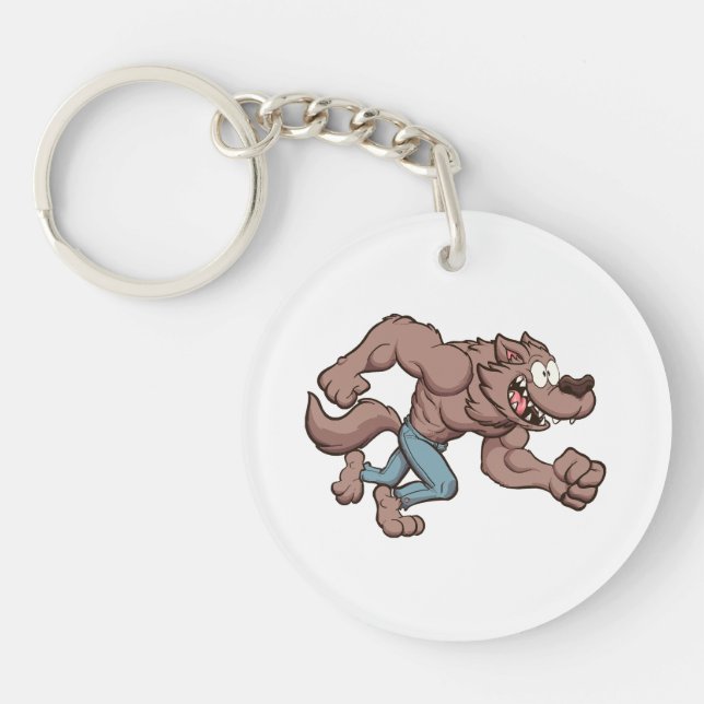 Running Werewolf Key Ring (Front)