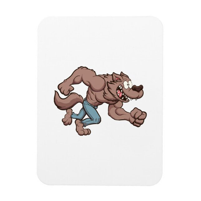Running Werewolf Magnet (Vertical)