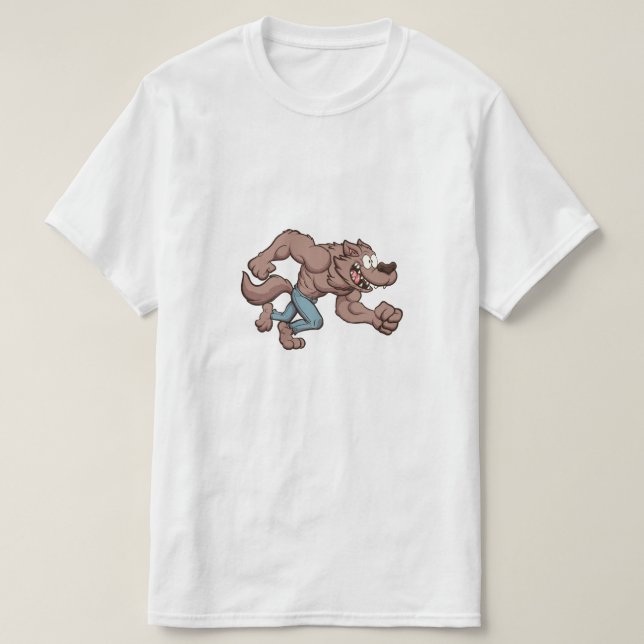 Running Werewolf T-Shirt (Design Front)