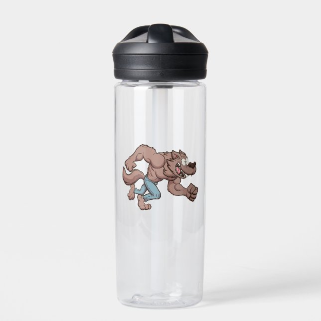 Running Werewolf Water Bottle (Front)
