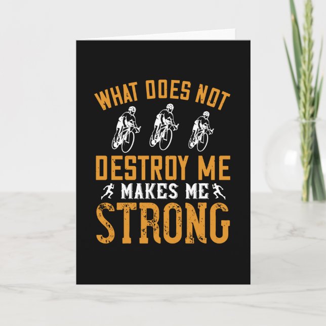 Running - What does not destroy me Card (Front)