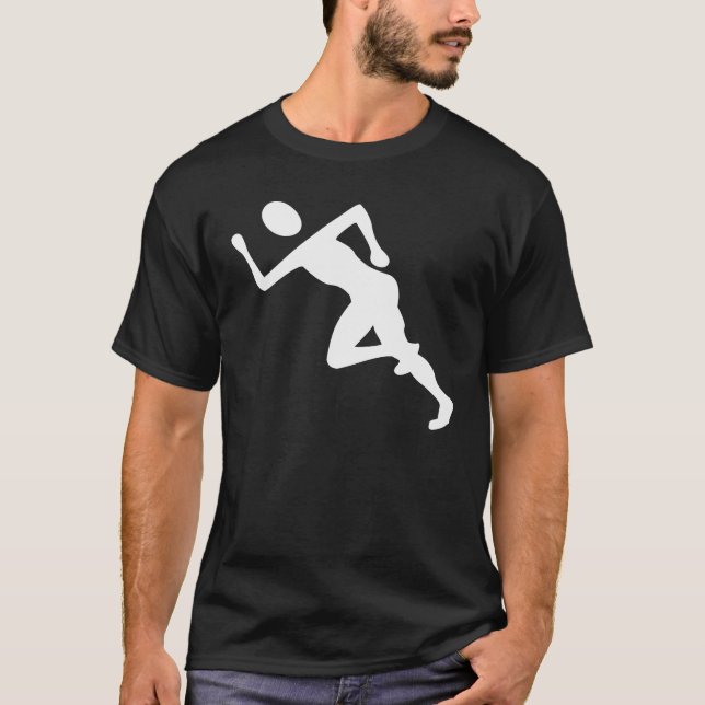 Running - White T-Shirt (Front)