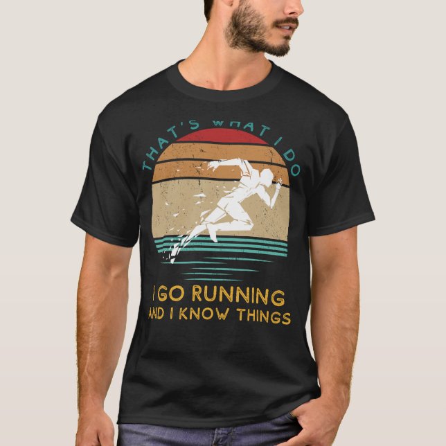Running Whiz: Strides & Quirky Insights Fun Tee fo (Front)