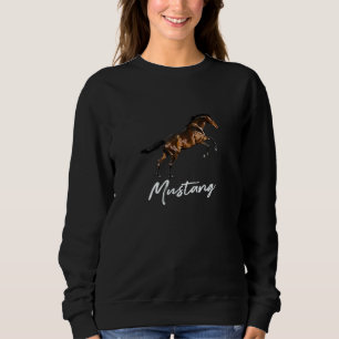 Running Wild Mustang Horse breed Equestrian Lover Sweatshirt