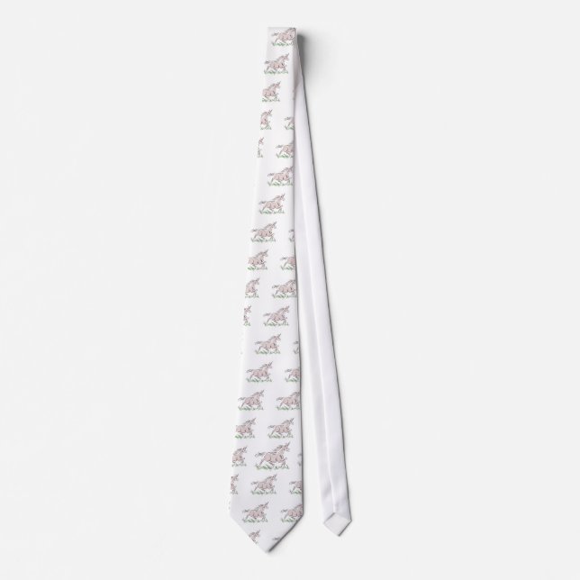 running wild pink unicorn tie (Front)