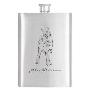 Running Wild rabbit Flask