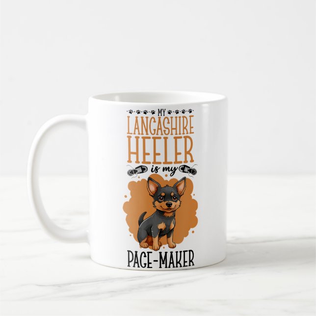 Running With Lancashire Heeler Coffee Mug (Left)