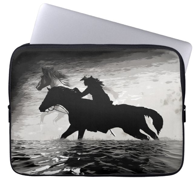 Running with Spirits - Horses Laptop Sleeve (Front)