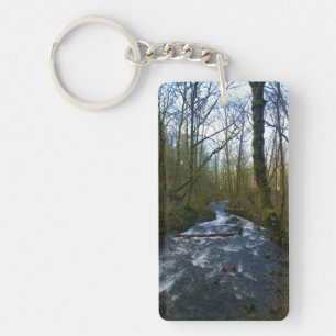 Runoff from Bridal Veil Falls, Oregon Key Ring