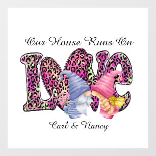 Runs On Love, Gnome Couple Personalise 
