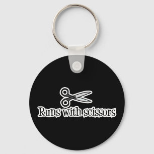 Runs With Scissors Key Ring
