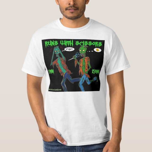 runs with scissors T-Shirt (Front)